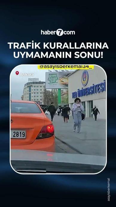 Trafik kurallarına uymamanın sonu!