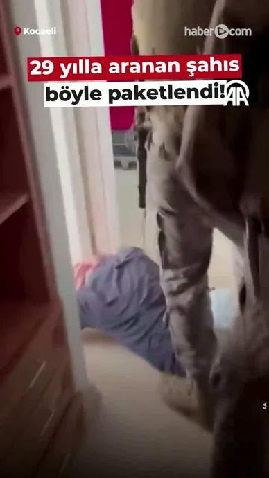 29 yılla aranan şahıs b&ouml;yle paketlendi!