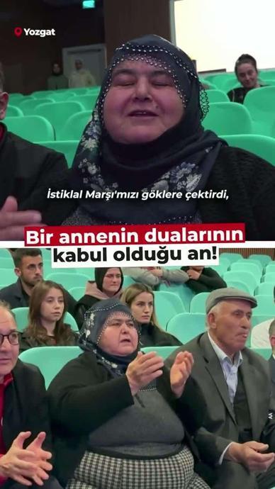 Bir annenin dualarının kabul olduğu an!