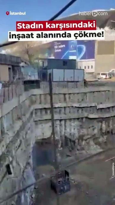 Stadın karşısındaki inşaat alanında &ccedil;&ouml;kme!