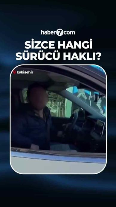 S&uuml;r&uuml;c&uuml;lerin tartışma anı kamerada