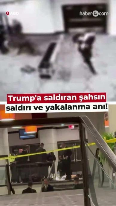 Trump'a saldıran şahsın saldırı ve yakalanma anı!