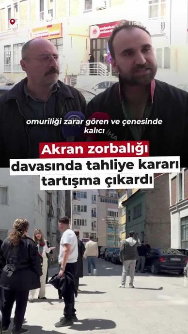 Akran zorbalığı davasında tahliye kararı