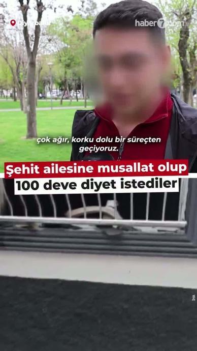 Şehit ailesinden 100 deve diyet istediler