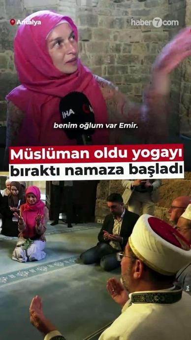 Yogayı bıraktı namaza başladı!