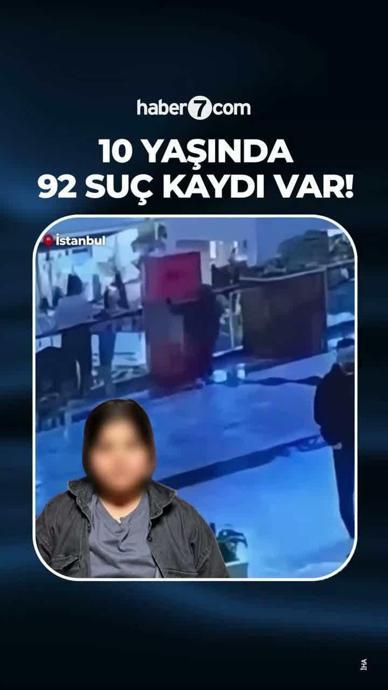 10 yaşında ama 92 su&ccedil; kaydı var!
