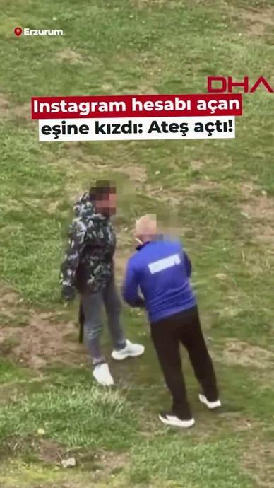 Instagram a&ccedil;an eşine kızdı!