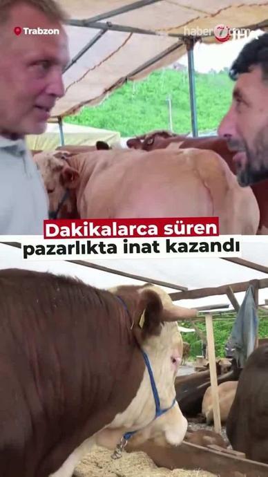 Dakikalarca s&uuml;ren pazarlıkta inat kazandı