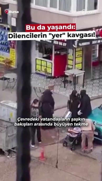 Bu da yaşandı: Dilencilerin "yer" kavgası!