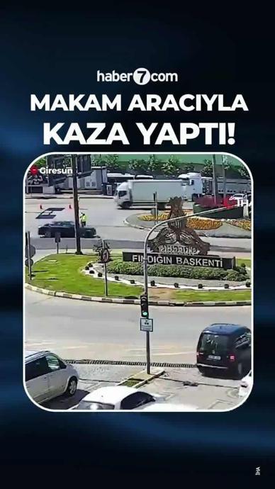 Makam aracıyla ışığı hi&ccedil;e sayıp kaza yaptı!