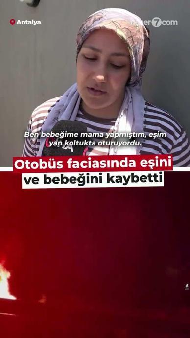 Otob&uuml;s faciasında eşini ve bebeğini kaybetti