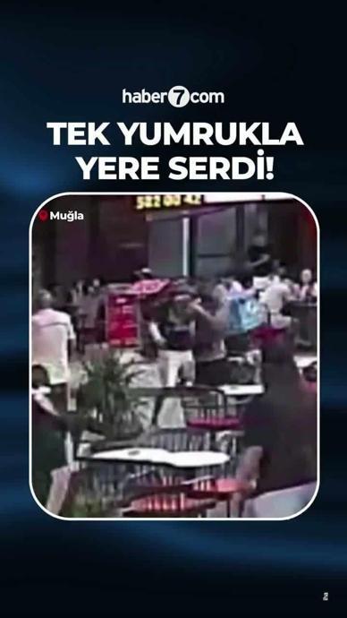Tek yumruğuyla yere serdi!