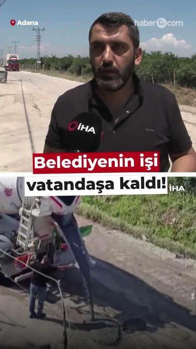 CHP'li belediyenin işini vatandaş yaptı!
