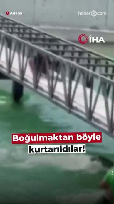 Sulama kanalında boğuluyorlardı!
