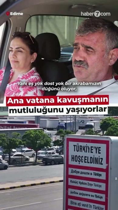 Ana vatana kavuşmanın mutluluğunu yaşıyorlar