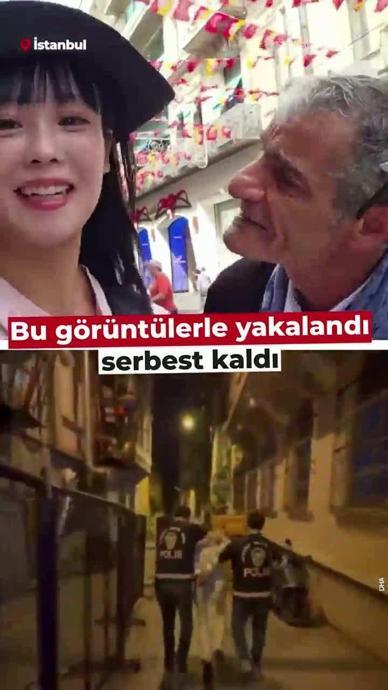 Bu g&ouml;r&uuml;nt&uuml;lerle yakalandı serbest kaldı