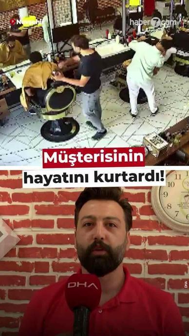 M&uuml;şterisini Heimlich ile kurtardı!