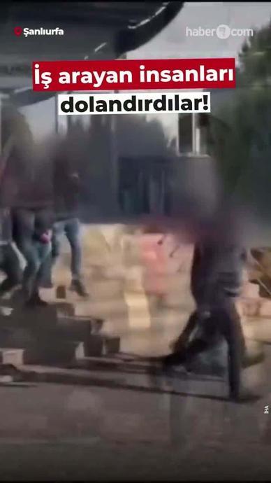 İş arayan insanları dolandırdılar!