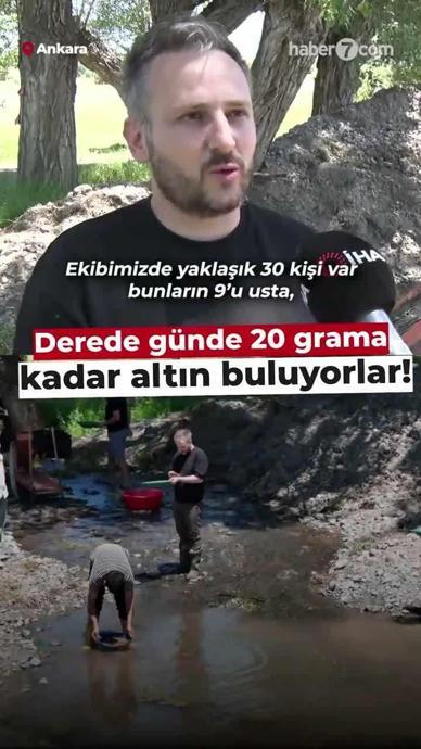 Derelerde g&uuml;nde 20 grama kadar altın buluyorlar