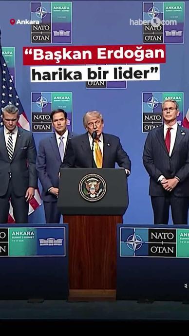 Trump'tan Başkan Erdoğan'a &ouml;vg&uuml;!
