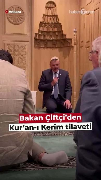 Bakan &Ccedil;ift&ccedil;i'dfen Kur'an-ı Kerim tilaveti