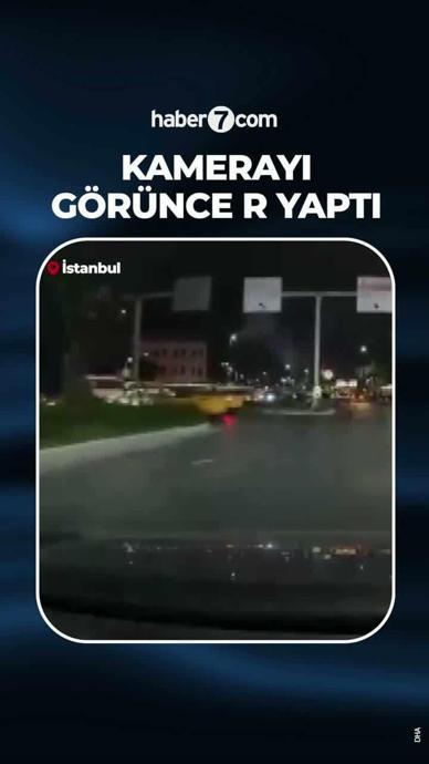 Kamerayı g&ouml;r&uuml;nce R yaptı!