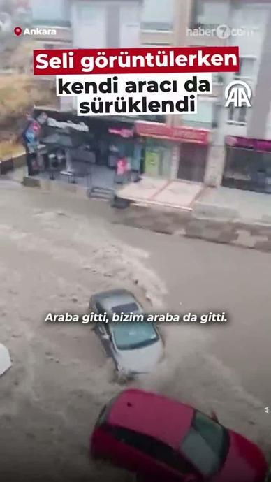 Seli g&ouml;r&uuml;nt&uuml;lerken kendi aracı da s&uuml;r&uuml;klendi!
