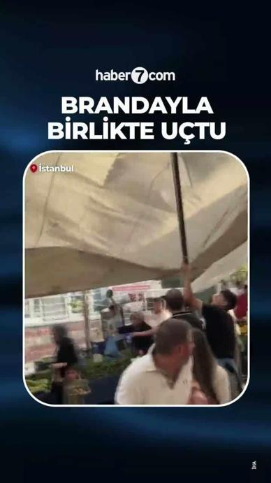 Brandayı canı pahasına tuttu!