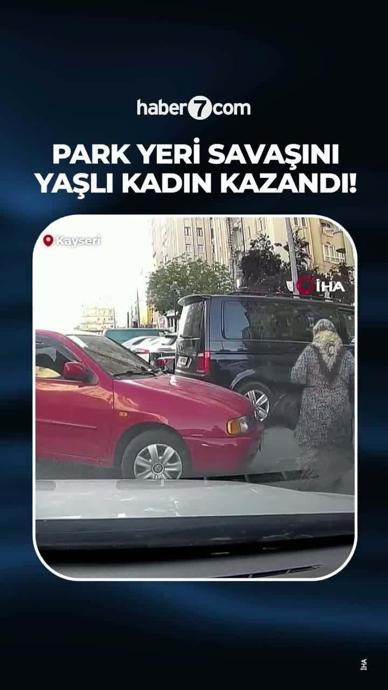 Park yeri savaşını yaşlı kadın kazandı