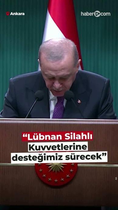 "L&uuml;bnan Silahlı Kuvvetlerine desteğimiz s&uuml;recek"