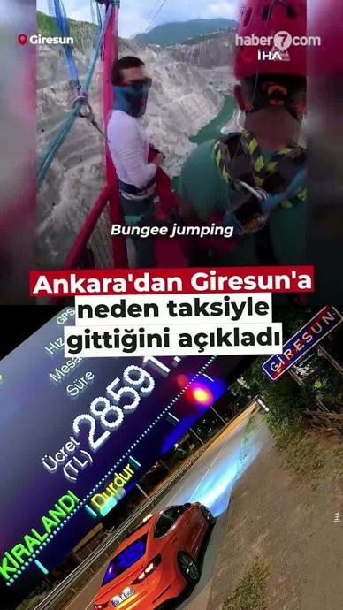 Taksi macerasının nedenini a&ccedil;ıkladı