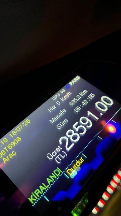 Taksiciyi şaşırtan talep: 28 bin 591 lira kazandı