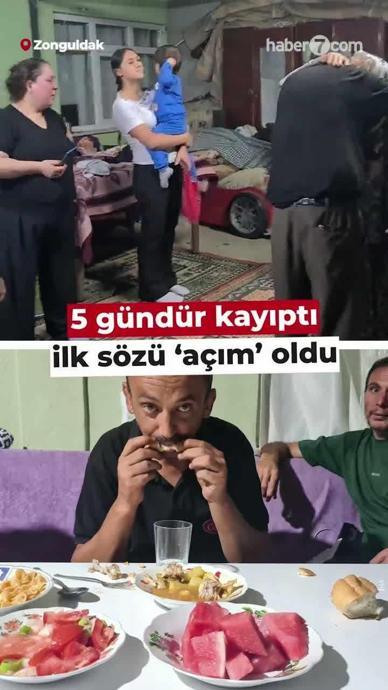 5 g&uuml;nd&uuml;r kayıptı: İlk s&ouml;z&uuml; 'a&ccedil;ım' oldu!