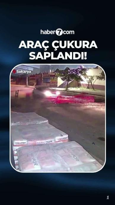 &Ccedil;ukuru fark etmeyip aracıyla saplandı!
