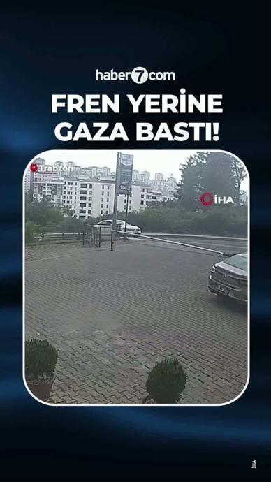 Fren yerine gaza bastı...