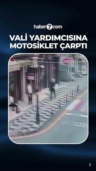 Polisten ka&ccedil;arken Vali Yardımcısına &ccedil;arptı!