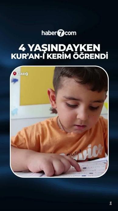 4 yaşındayken Kuran'ı Kerim &ouml;ğrendi!