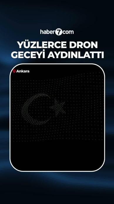 Binlerce dron geceyi aydınlattı!