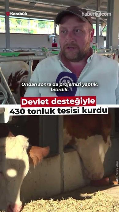 Devlet desteğiyle 430 tonluk tesisi kurdu