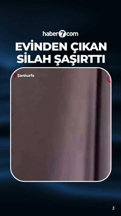 Evinden uzun namlulu silahla &ccedil;ıktı!