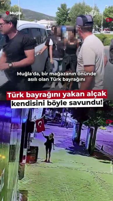T&uuml;rk bayrağını yaktı! B&ouml;yle paketlendi!