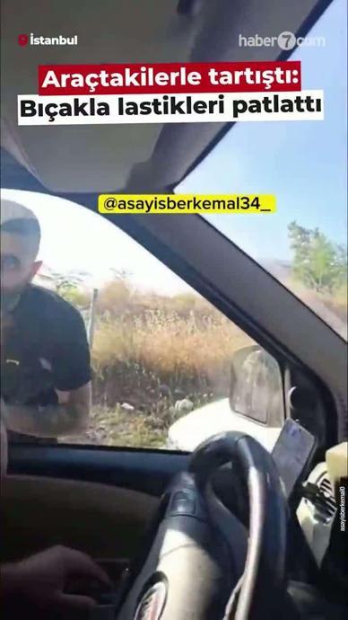 Ara&ccedil;takilerle tartıştı: Bı&ccedil;ak &ccedil;ekti!