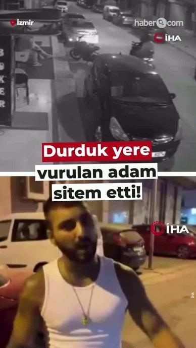 Durduk yere vurulan adam...