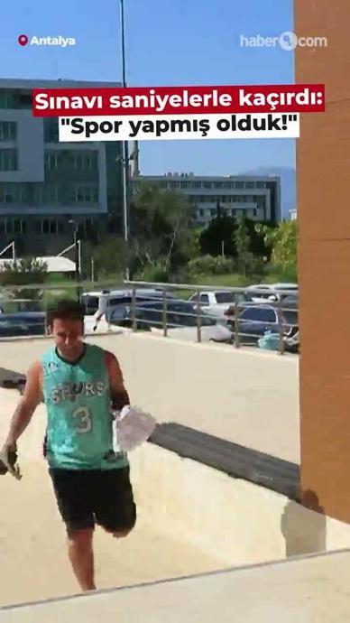 Sınava yetişemeyen gen&ccedil;: &ldquo;Spor oldu abla&rdquo;