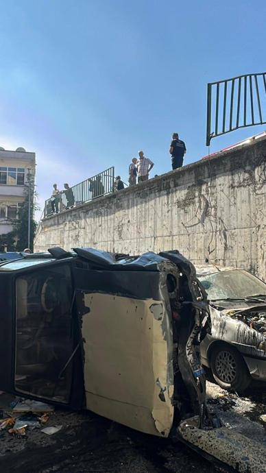5 metreden sokağa &ccedil;akıldı!