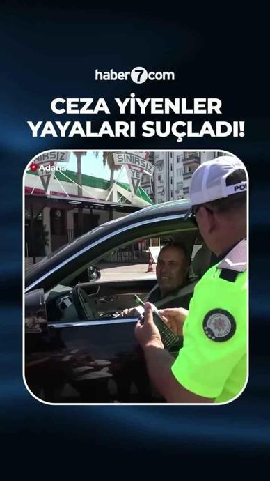 Ceza yiyen s&uuml;r&uuml;c&uuml;ler yayaları su&ccedil;ladı!
