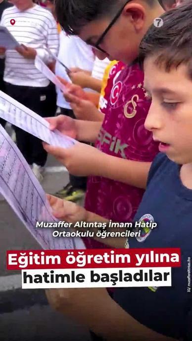 Hatimle başladılar!
