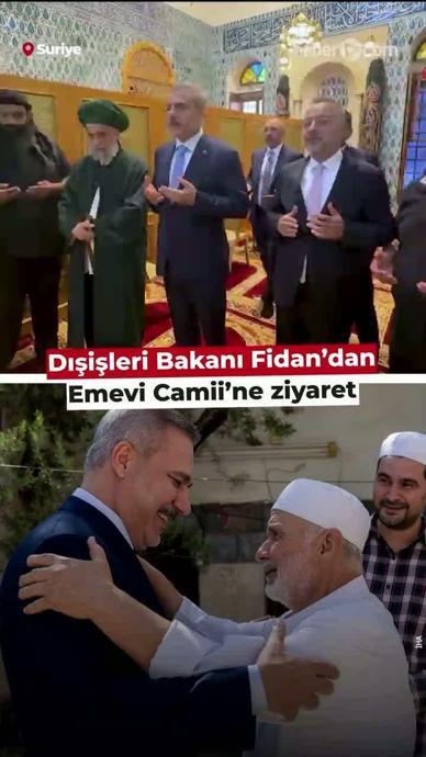 Bakan Fidan'dan Emevi Camii'ne ziyaret!