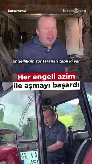 G&ouml;rememesi onun &ccedil;alışmasını engelleyemedi!