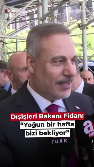 Bakan Fidan: "Yoğun bir hafta bizi bekliyor"